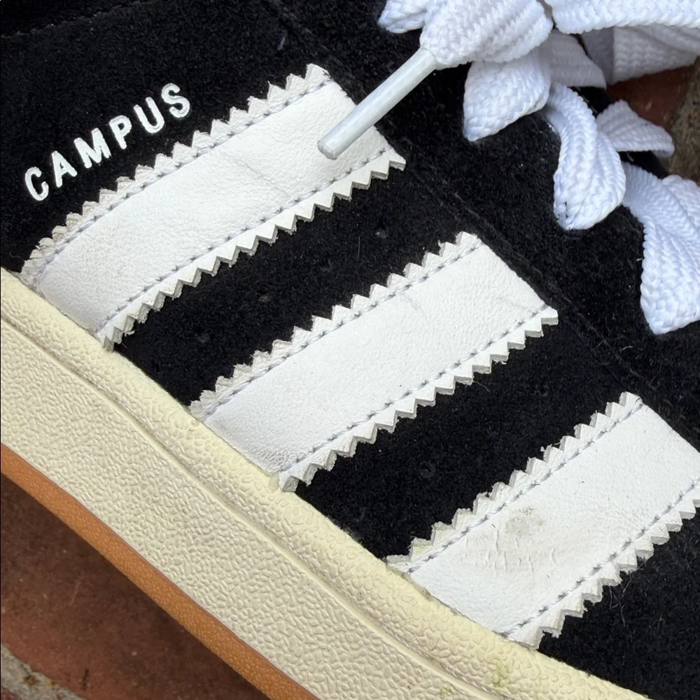 adidas Originals Campus sneakers in black and white. Men size 11 - Picture 8 of 15